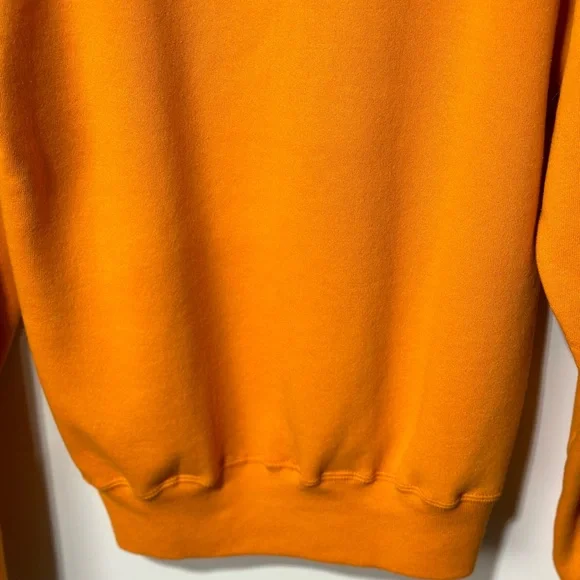Vintage 90’s Russell Athletic Sweatshirt Men’s Size Small Solid Bright Orange - Picture 10 of 11